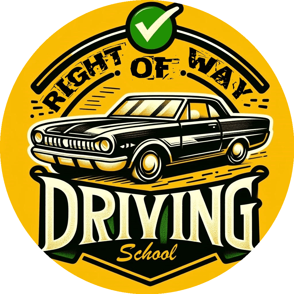 Right of Way Driving School Logo