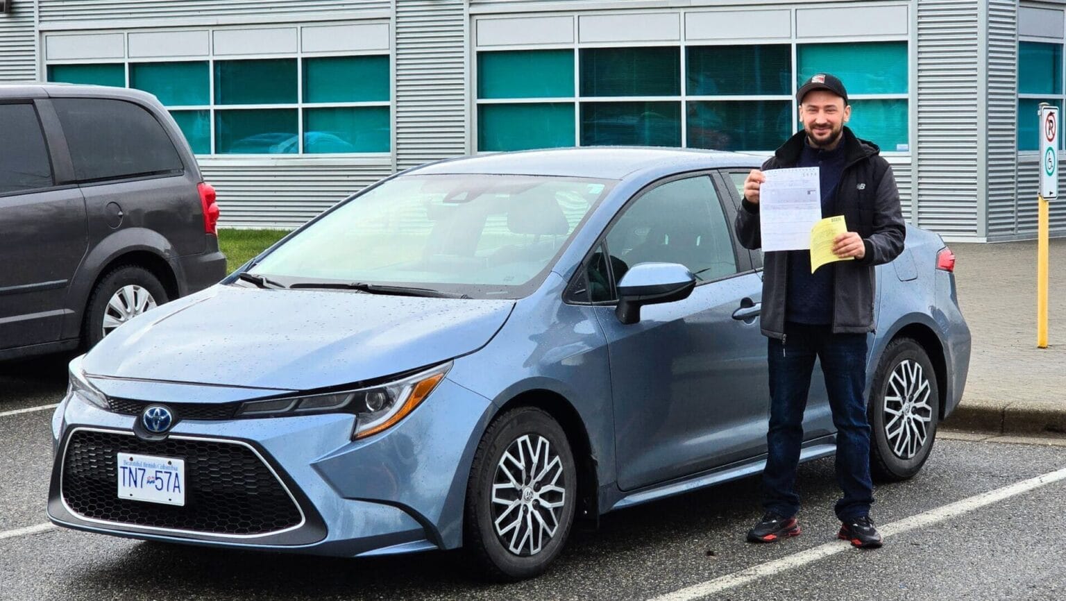 Driving School in Chilliwack – our training car parked near ICBC