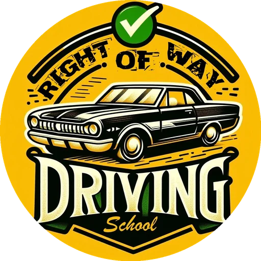 Right of Way Driving School Logo